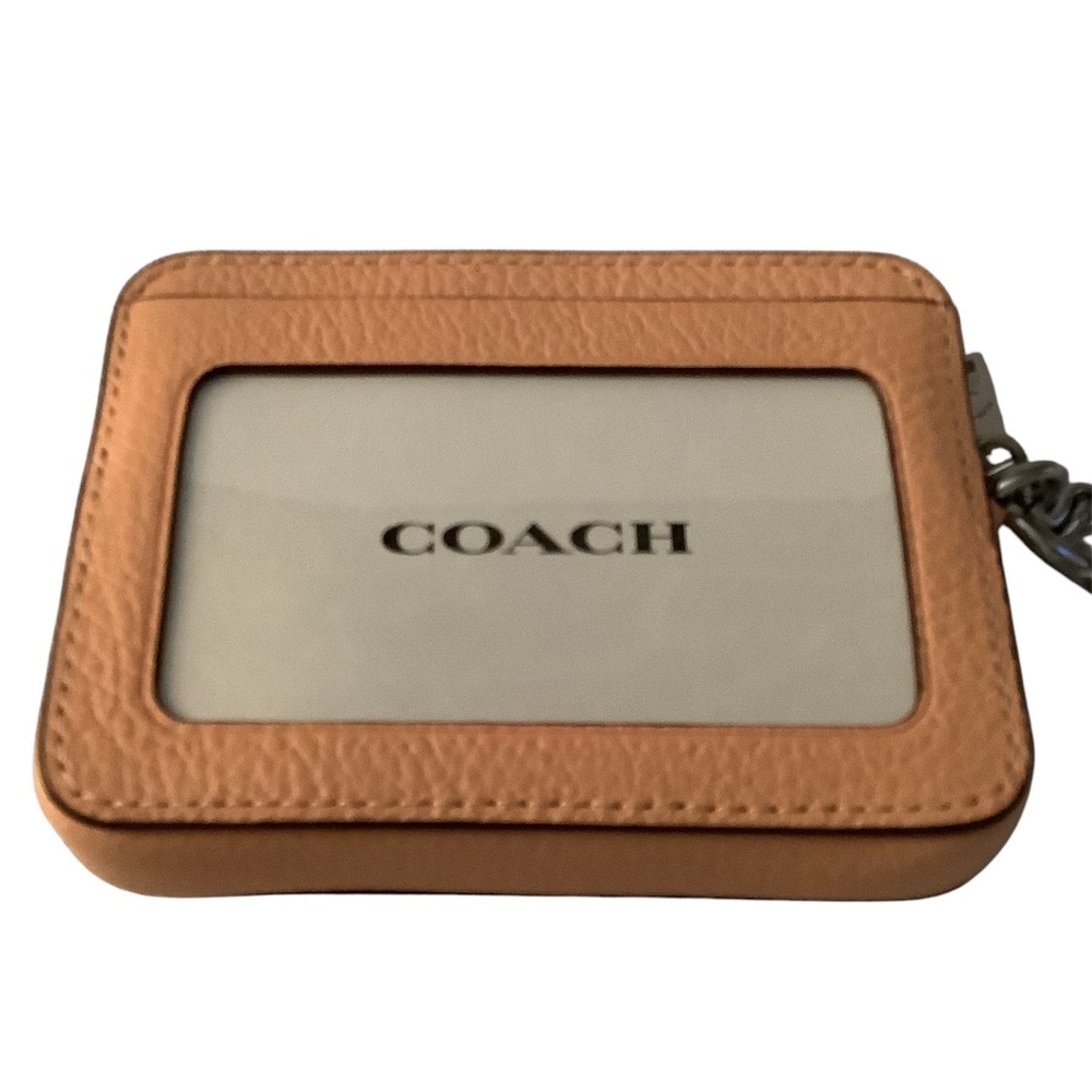 COACH Faded Blush Leather Zip Credit Card & I.D. Case BNWT - Picture 2 of 7